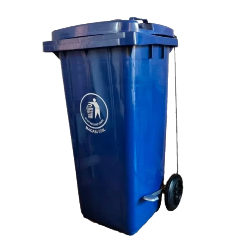 Basurero 120 litros c/pedal - Azul