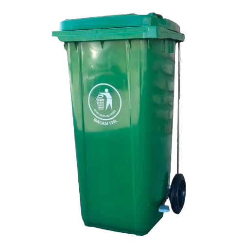 Basurero 120 litros c/pedal - Verde