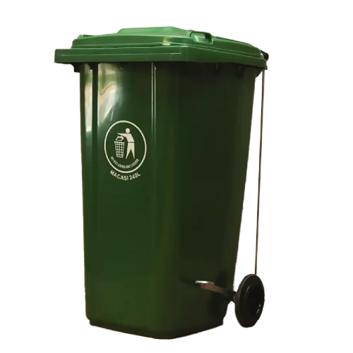 Basurero 240 litros c/pedal - Verde