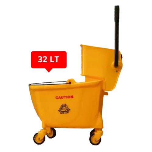 Carro Estrujador 32 litros amarillo Macasi