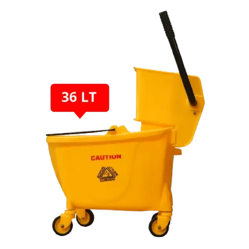 Carro Estrujador 36 litros amarillo Macasi